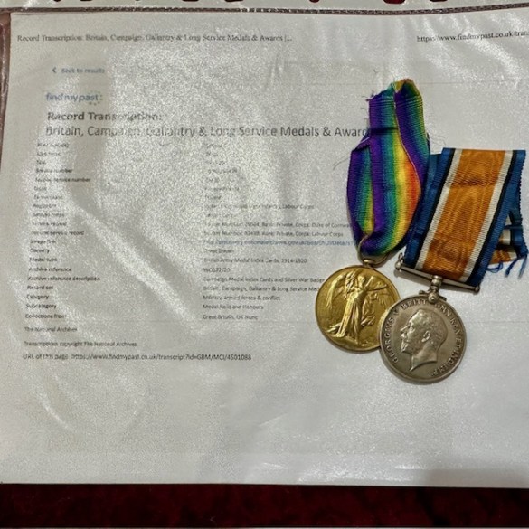 WW1 Medal Pair 16